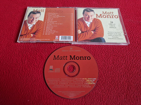 MATT MONRO 20 GREAT LOVE SONGS CD