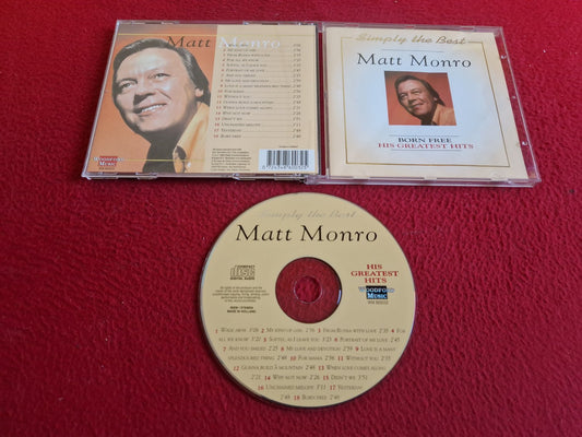 MATT MONRO BORN FREE GREATEST HITS CD