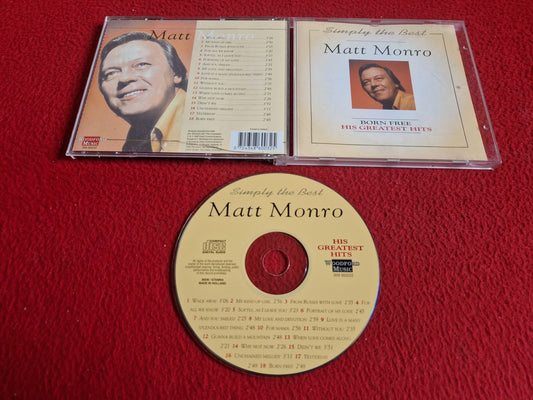 MATT MONRO BORN FREE HIS GREATEST HITS [ SIMPLY THE BEST ] CD