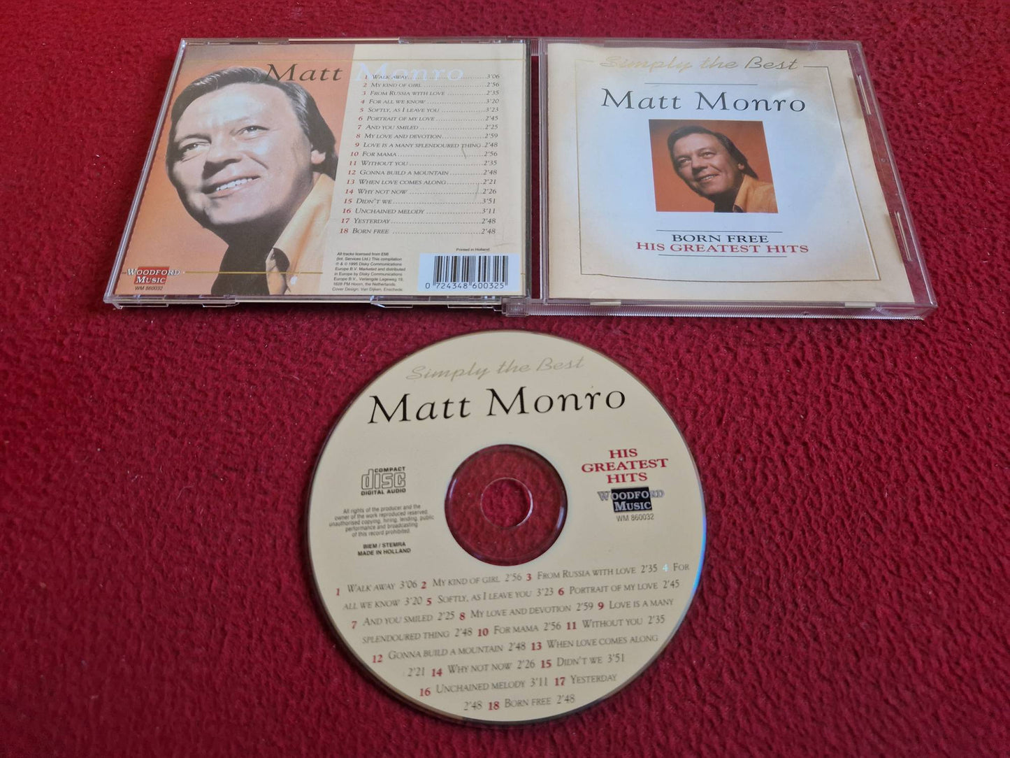 MATT MONRO SIMPLY THE BEST CD