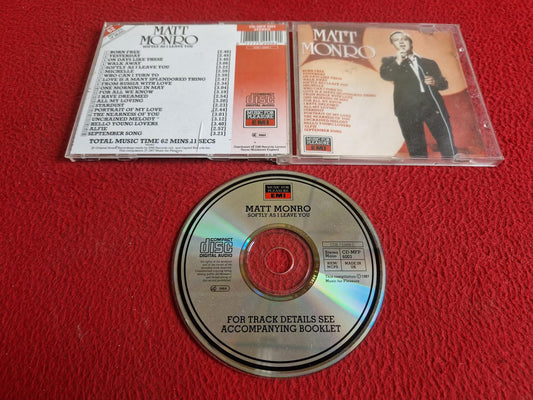 MATT MONRO SOFTLY AS I LEAVE YOU CD