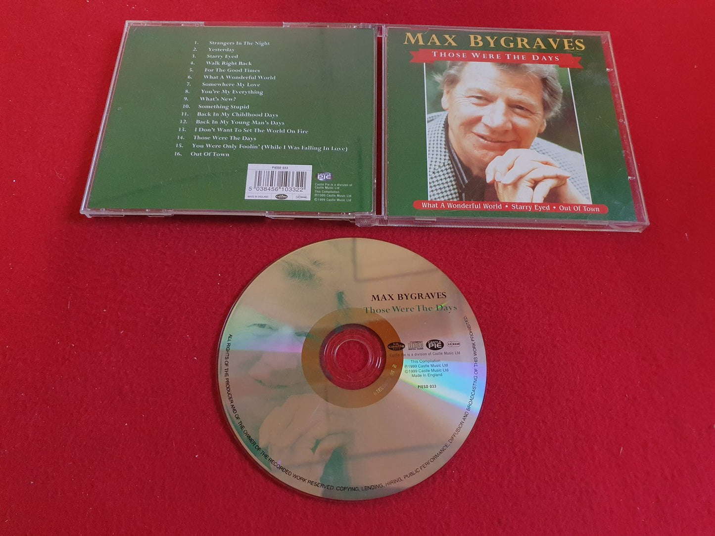 MAX BYGRAVES THOSE WERE THE DAYS till CD