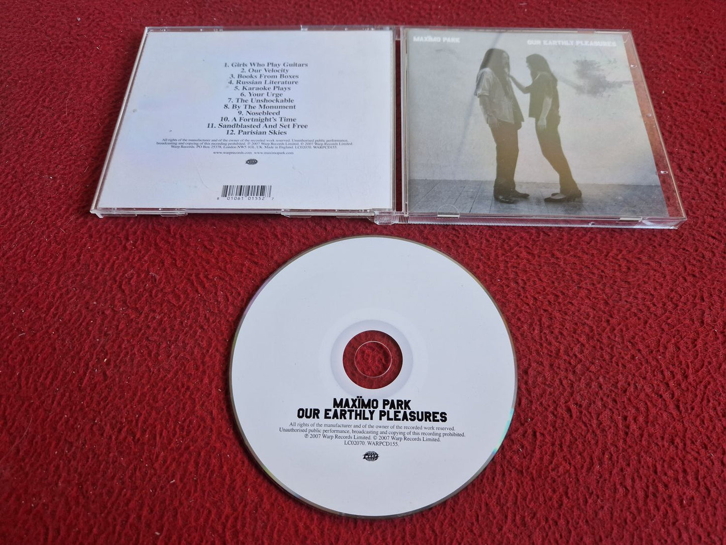 MAXIMO PARK OUR EARTHLY PLEASURES CD