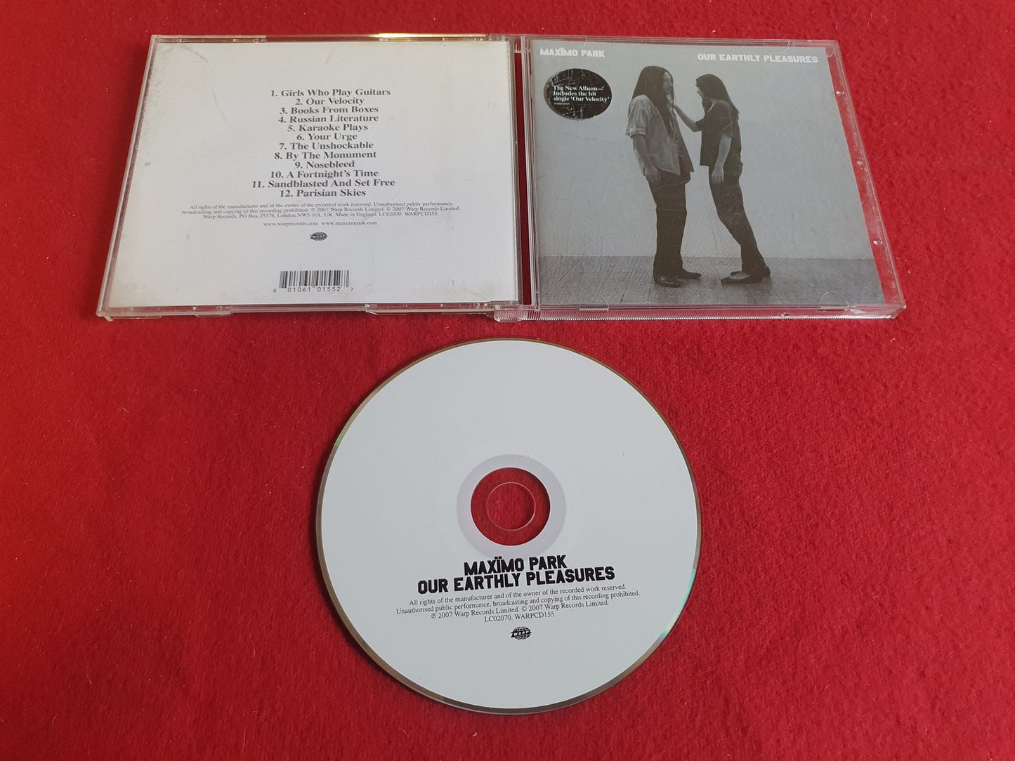 MAXIMO PARK OUR EARTHLY PLEASURES till CD