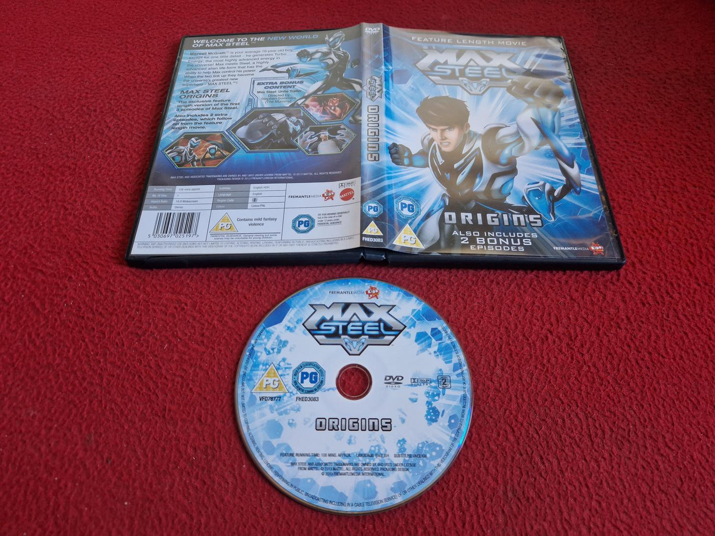 MAX STEEL ORIGINS DVD