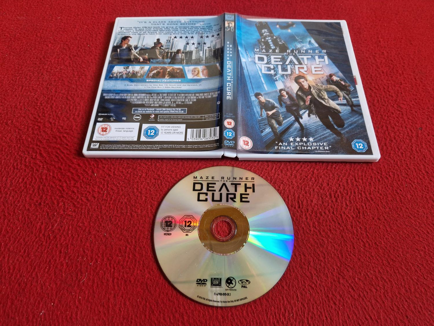 MAZE RUNNER THE DEATH CURE DVD
