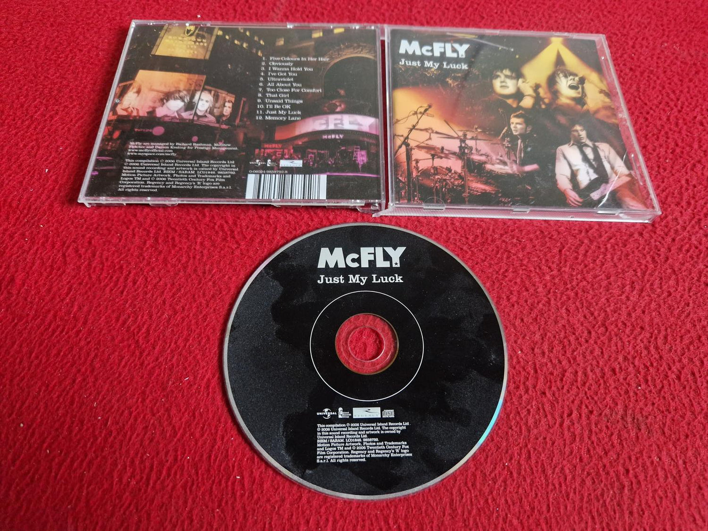 MCFLY JUST MY LUCK CD