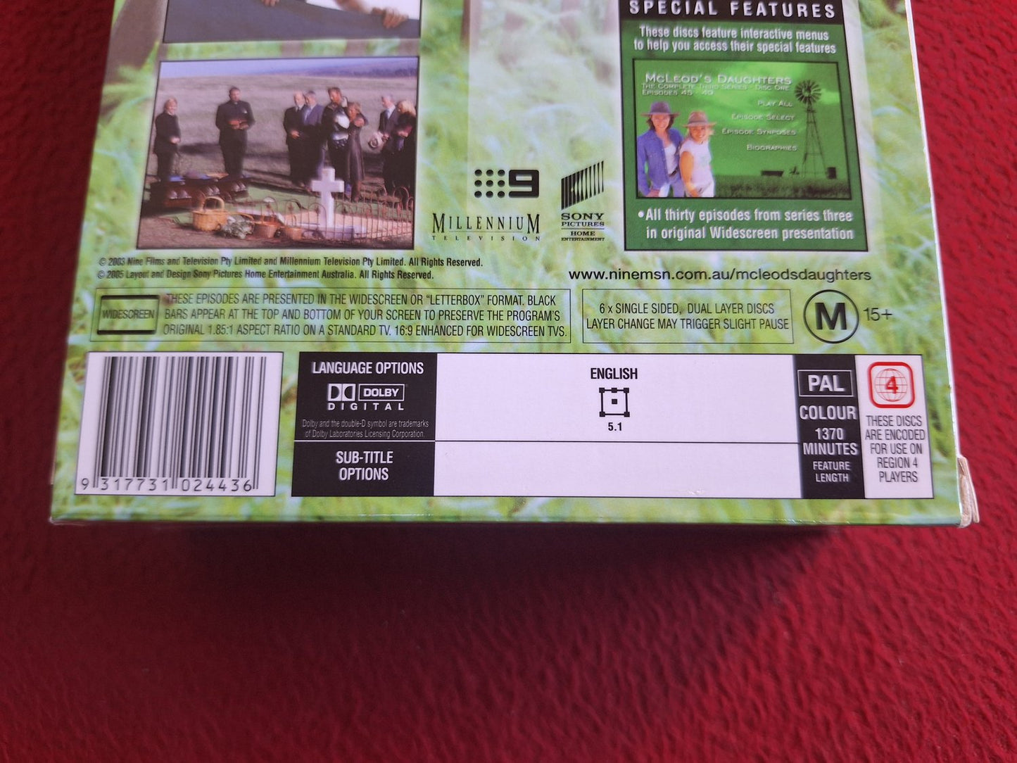 MCLEOD'S DAUGHTERS SERIES 3 [ REGION 4 PAL ] BOX DVD