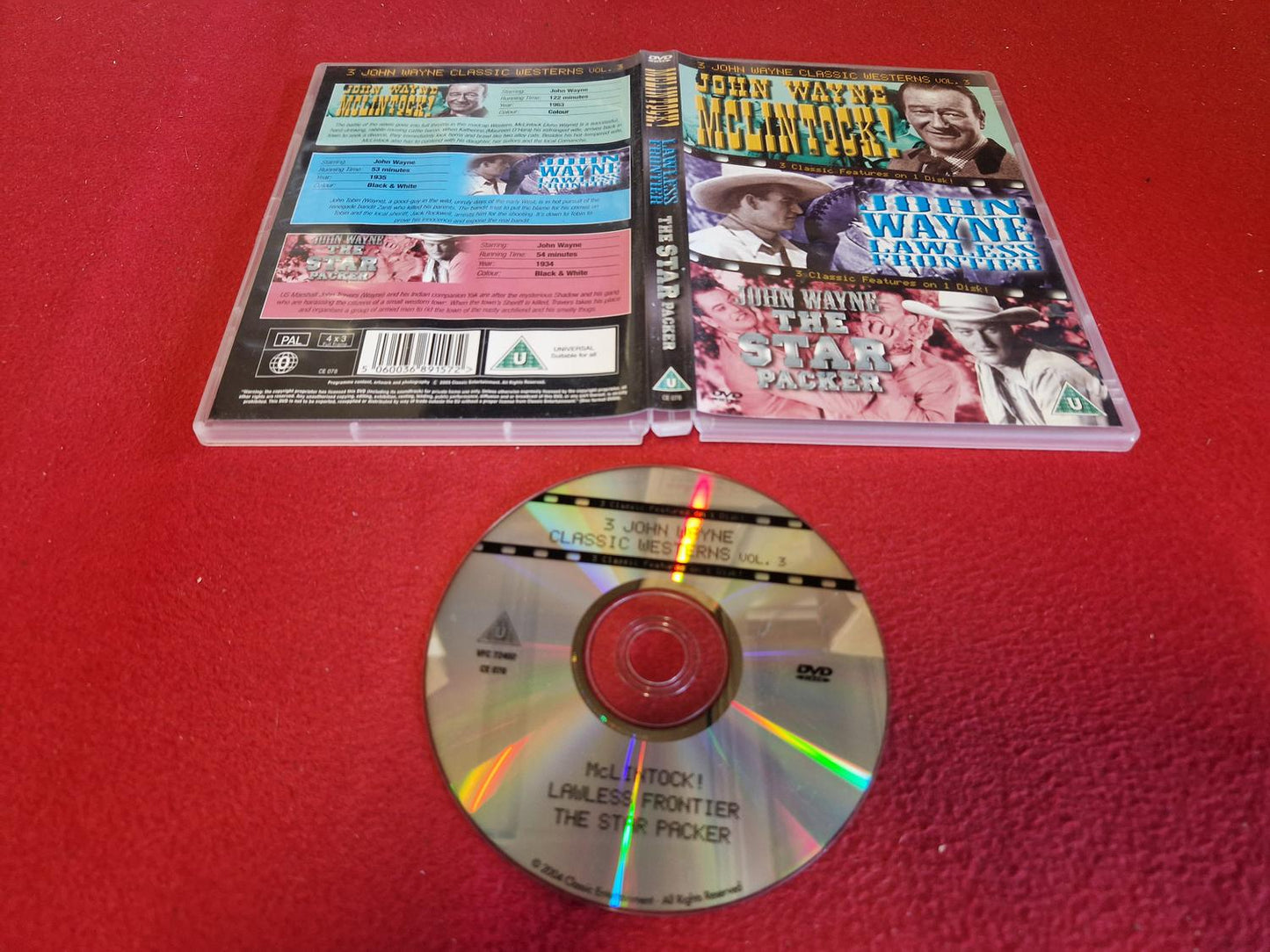 MCLINTOCK / LAWLESS FRONTIER / THE STAR PACKER [ JOHN WAYNE ] till DVD