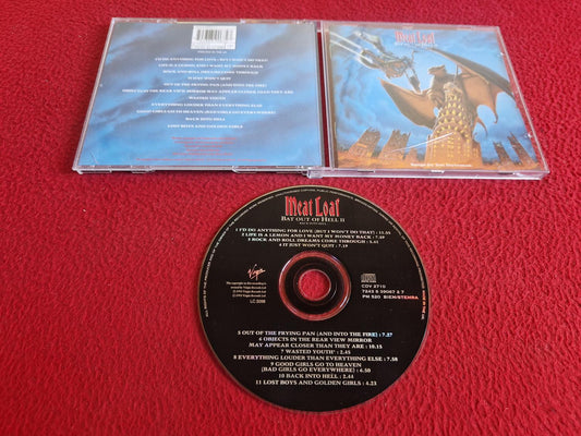 MEAT LOAF BAT OUT OF HELL II BACK INTO HELL... CD