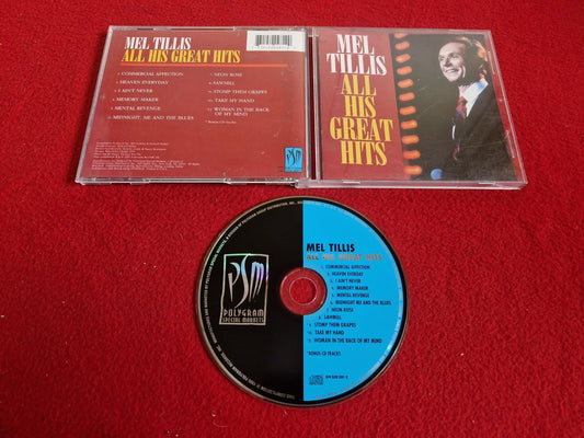 MEL TILLIS ALL HIS GREAT HITS till CD