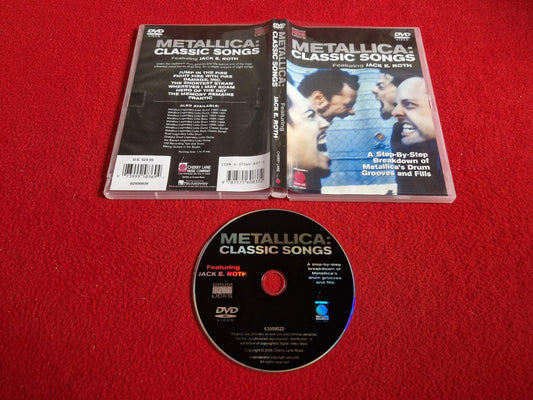 METALLICA CLASSIC SONGS FEAT JACK E. ROTH - BREAKDOWN OF DRUM GROOVES&FILLS DVD