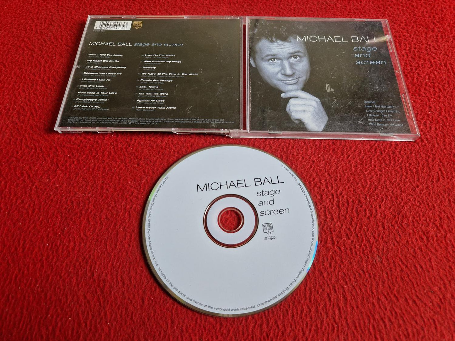 MICHAEL BALL STAGE AND SCREEN CD