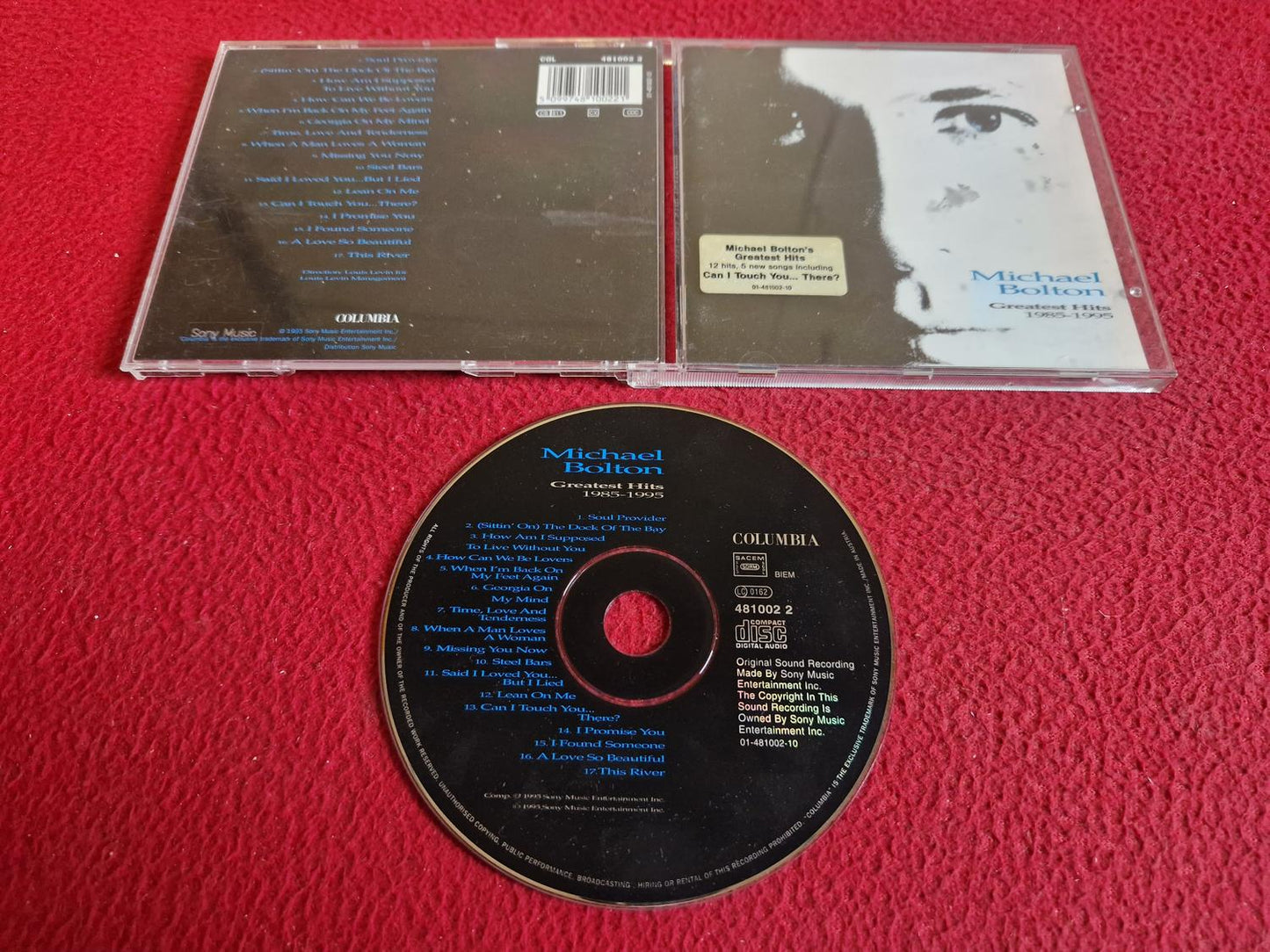 MICHAEL BOLTON GREATEST HITS 1985 - 1995 CD
