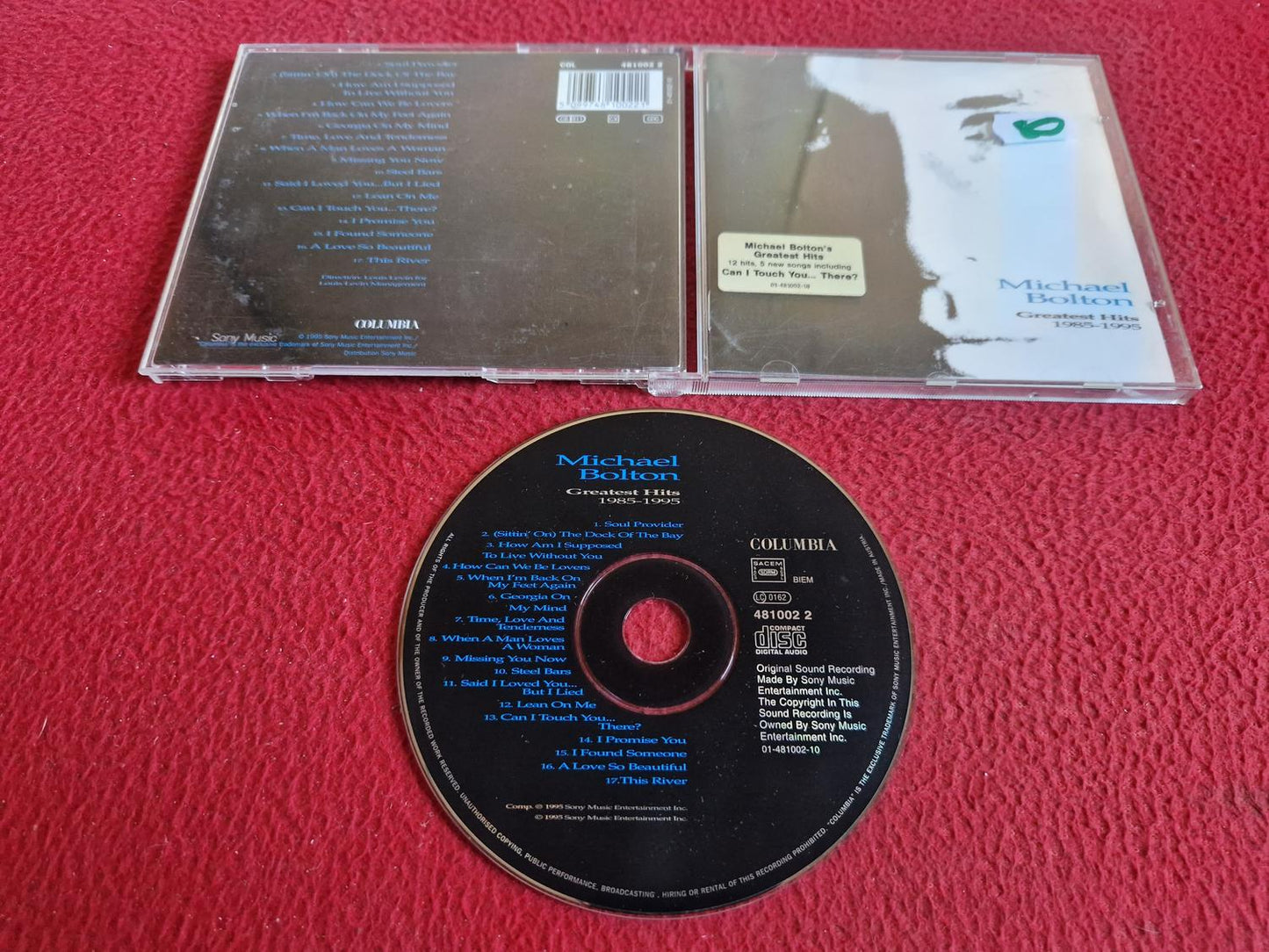 MICHAEL BOLTON GREATEST HITS 1985 - 1995 CD