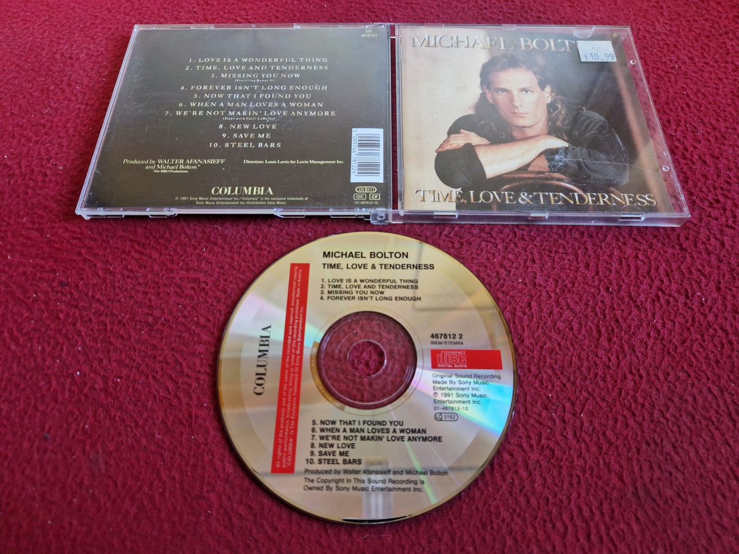 MICHAEL BOLTON TIME, LOVE & TENDERNESS CD