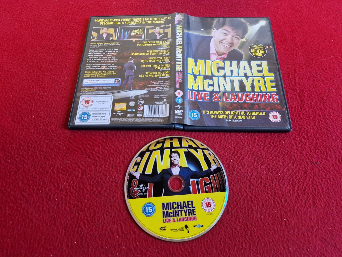 MICHAEL MCINTYRE: LIVE & LAUGHING DVD