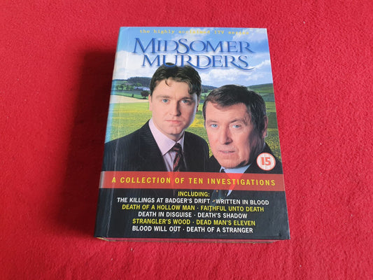 MIDSOMER MURDERS A COLLECTION OF TEN INVESTIGATIONS BOX till DVD