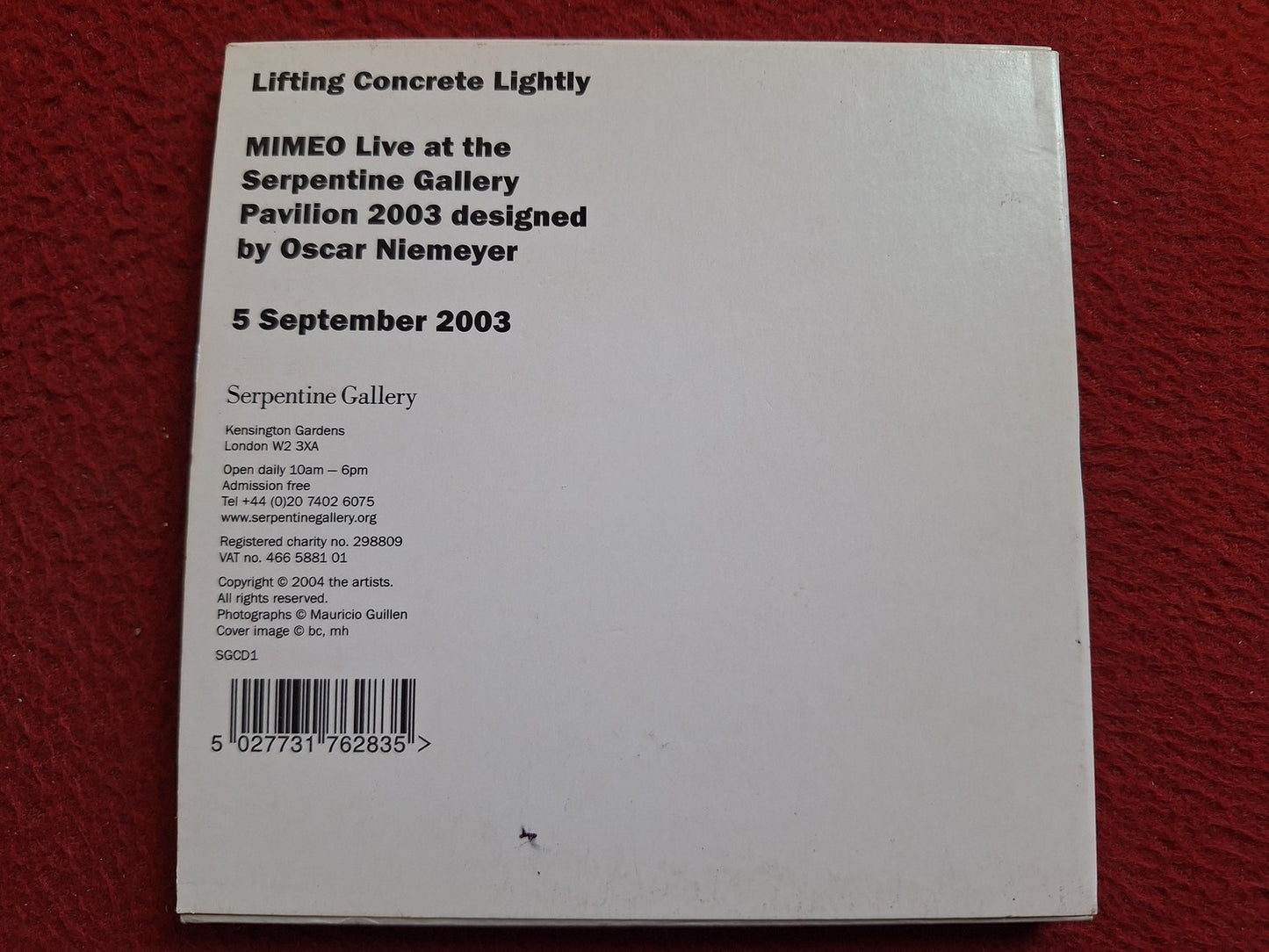 MIMEO LIFTING CONCRETE LIGHTLY CD