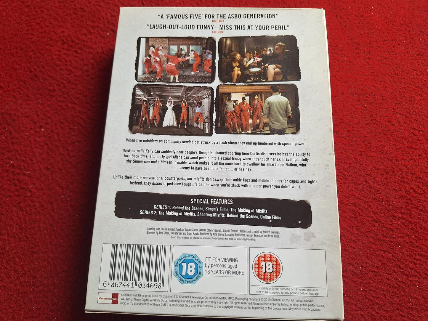 MISFITS SERIES 1 & 2 BOX DVD