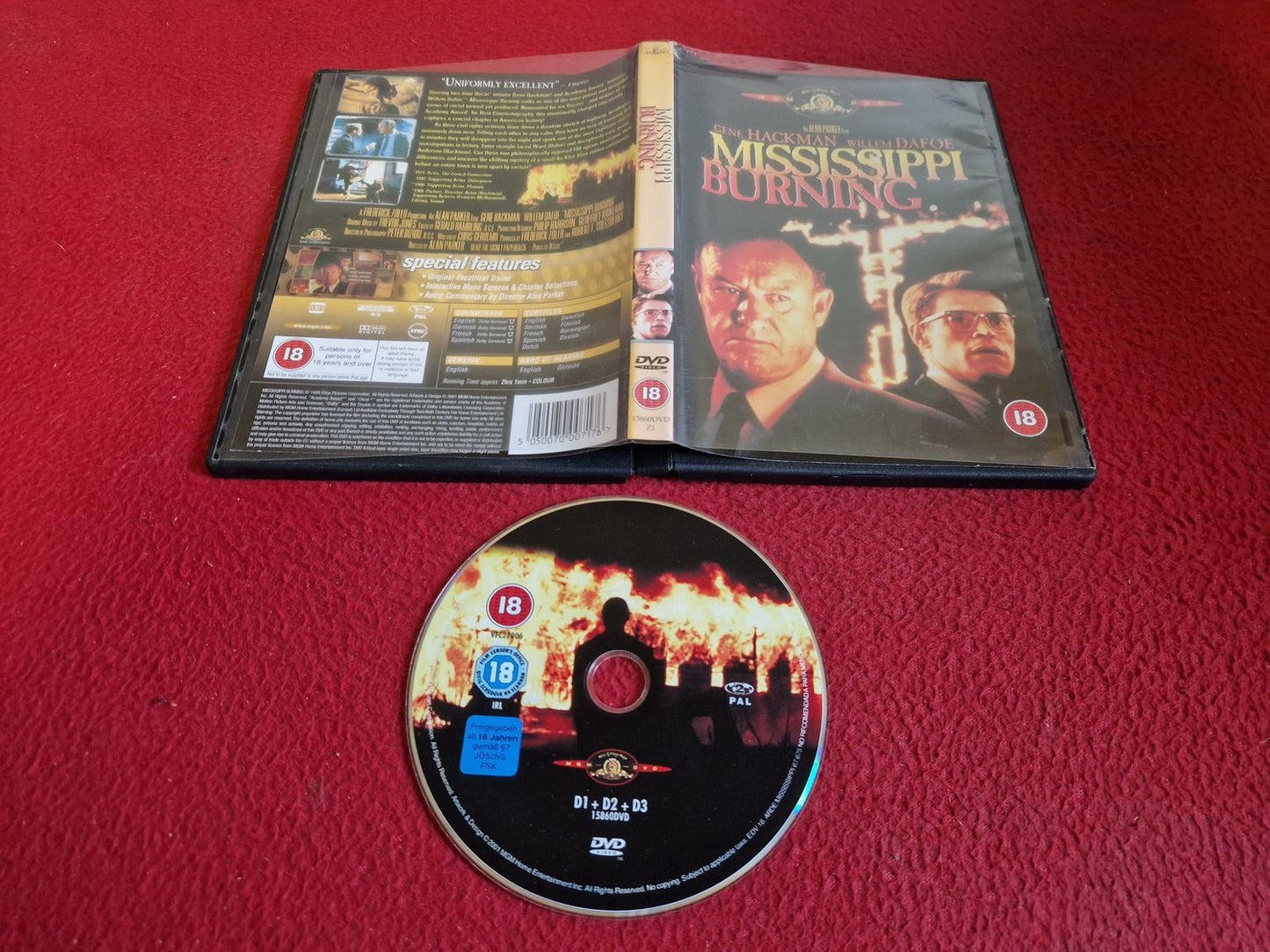 MISSISSIPPI BURNING [ SVENSK TEXT ] DVD