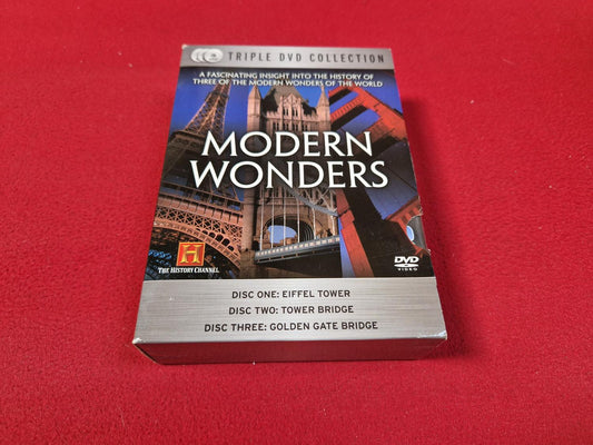 MODERN WONDERS EIFFEL TOWER / TOWER BRIDGE / GOLDEN GATE BRIDGE BOX till DVD