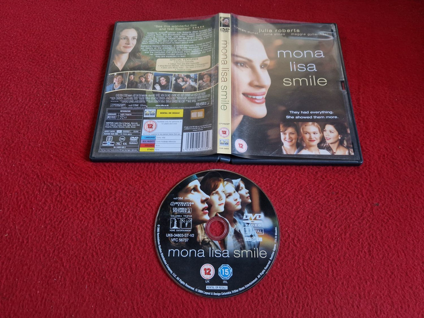 MONA LISA SMILE DVD