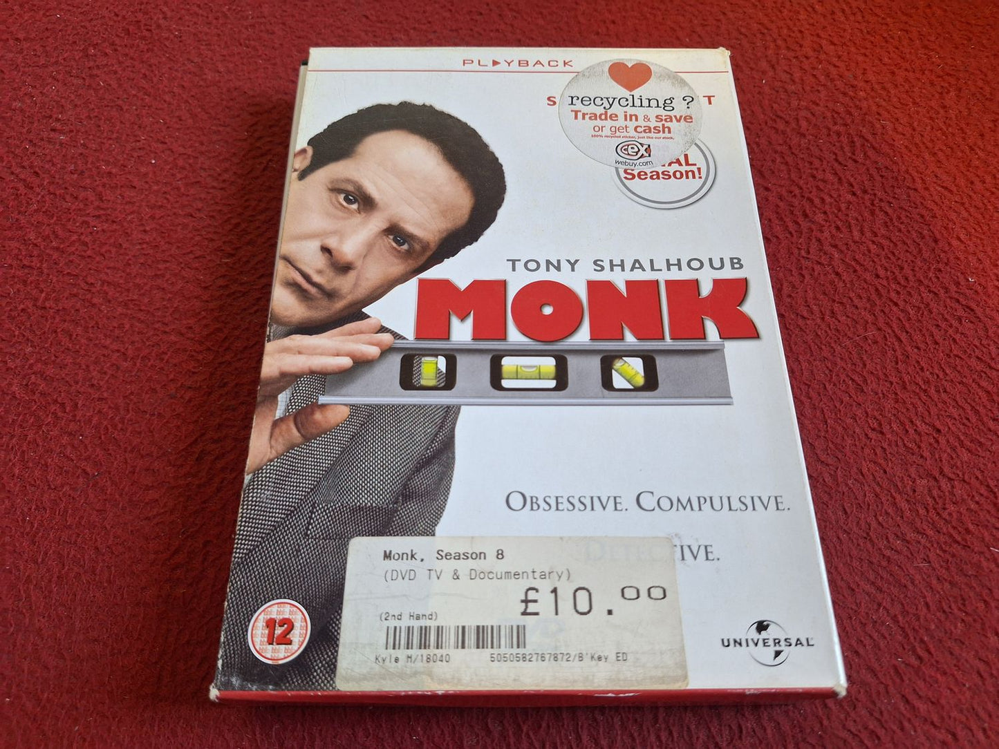 MONK SEASON 8 BOX DVD