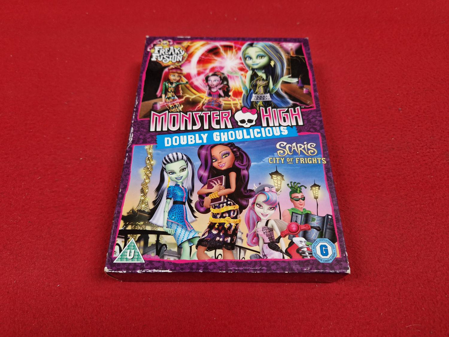 MONSTER HIGHT FREAKY FUSION / SCARIS CITY OF FRIGHTS BOX till DVD
