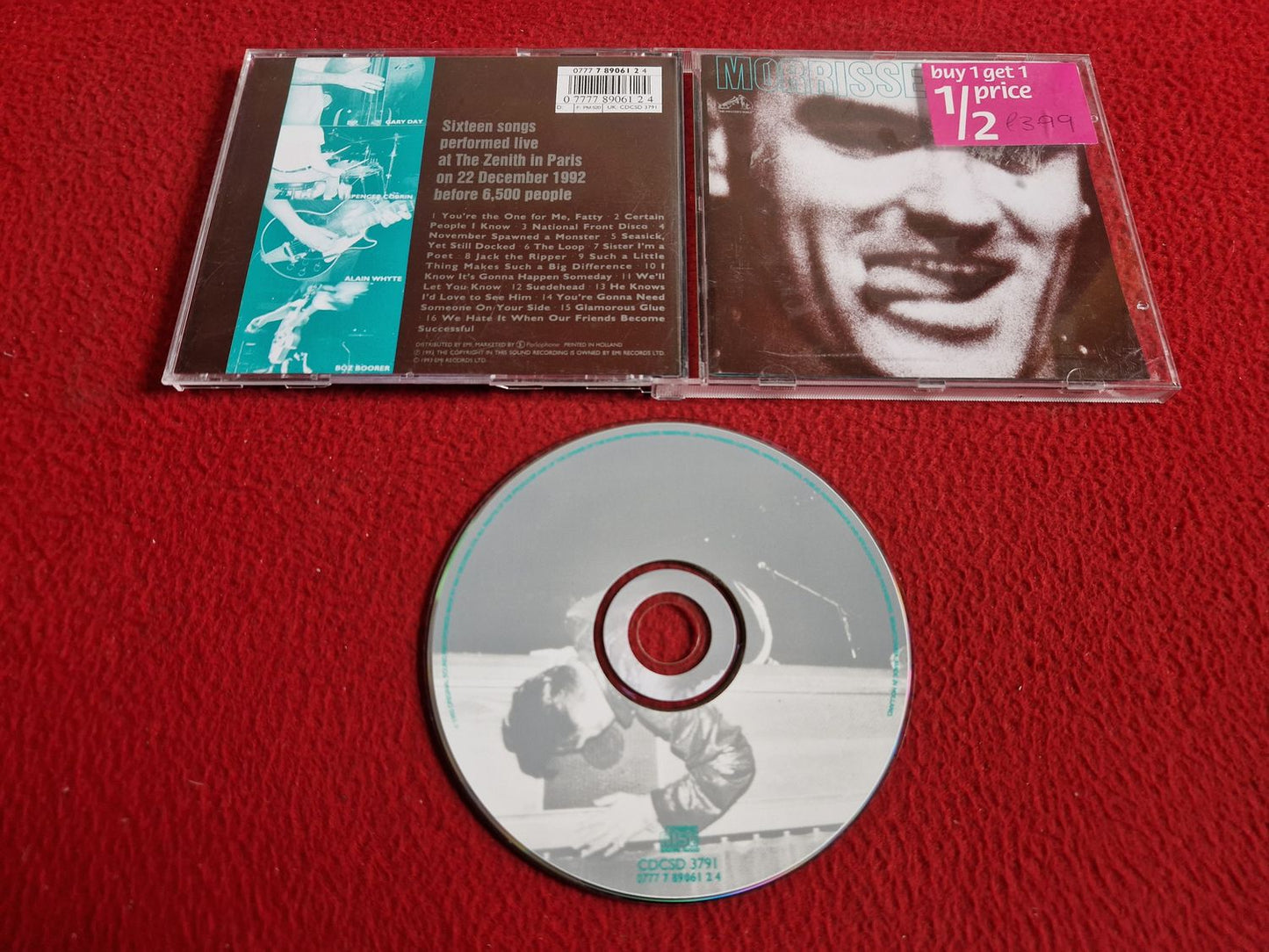 MORRISSEY BEETHOVEN WAS DEAF (LIVE) CD
