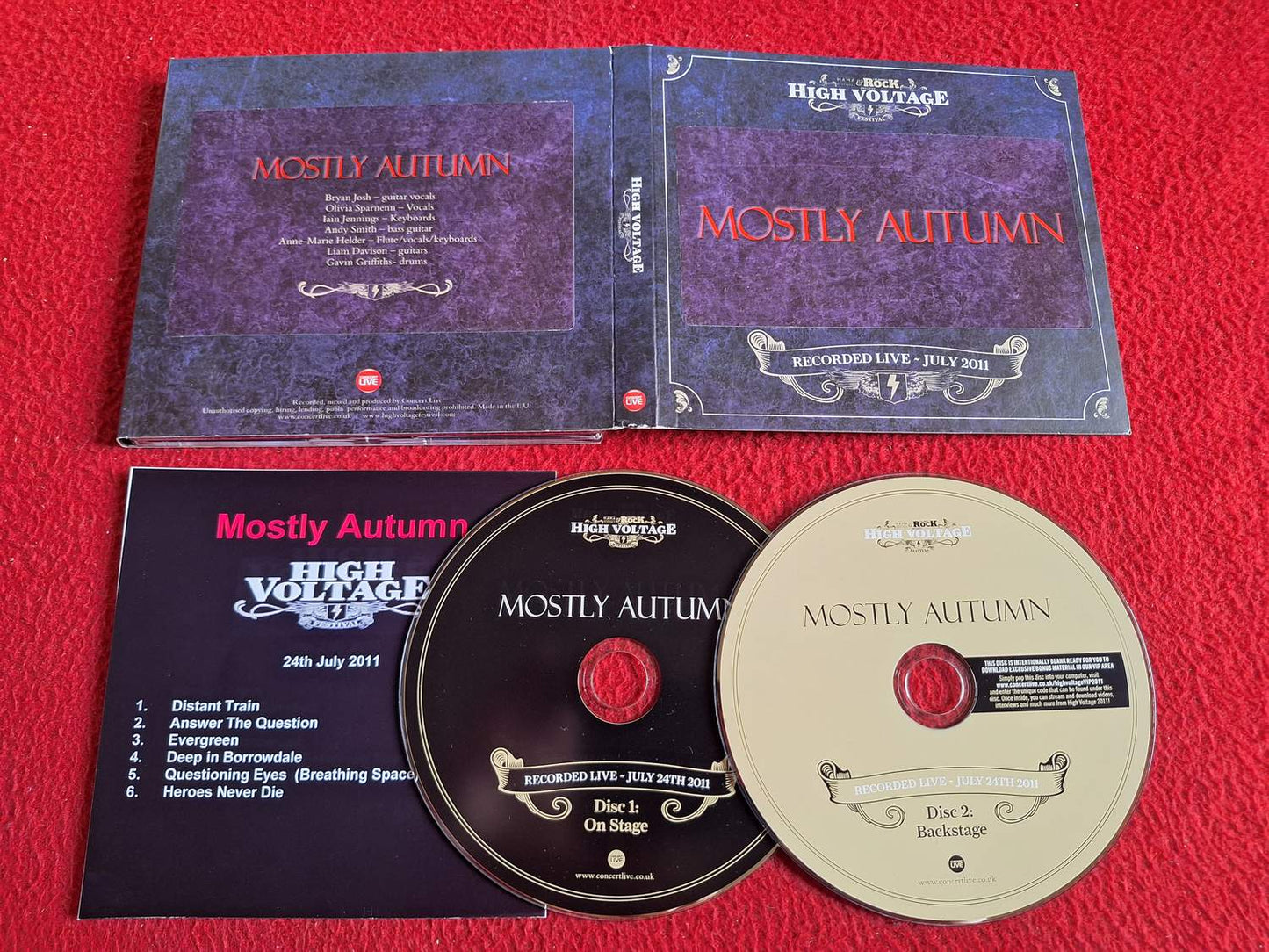 MOSTLY AUTUMN LIVE JULY 2011 HIGH VOLTAGE FESTIVAL [ REPFRIA SKIVOR ] CD