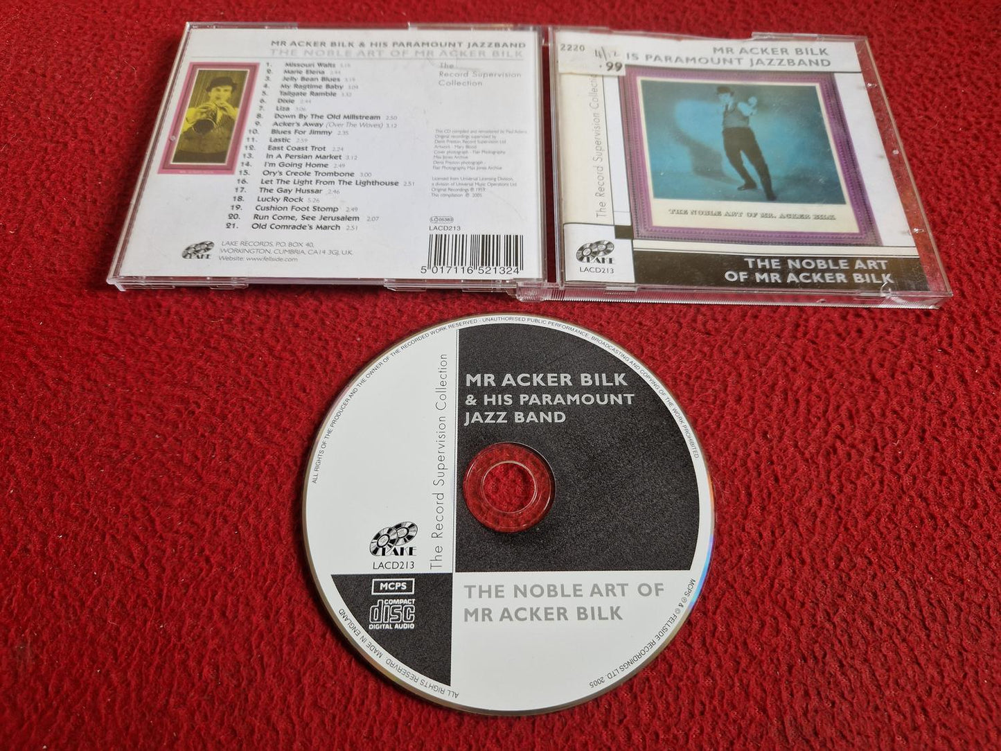 MR ACKER BILK & HIS PARAMOUNT JAZZ BAND THE NOBLE ART OF CD