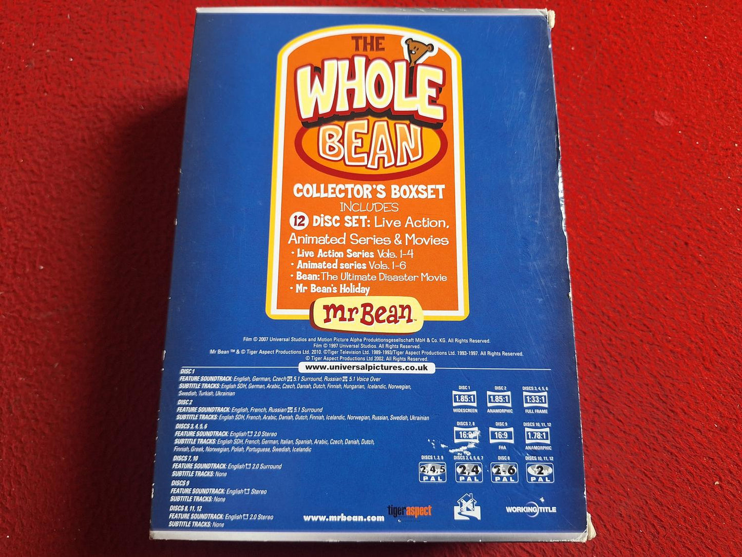 MR BEAN THE WHOLE BEAN COMPLETE DVD COLLECTION BOX
