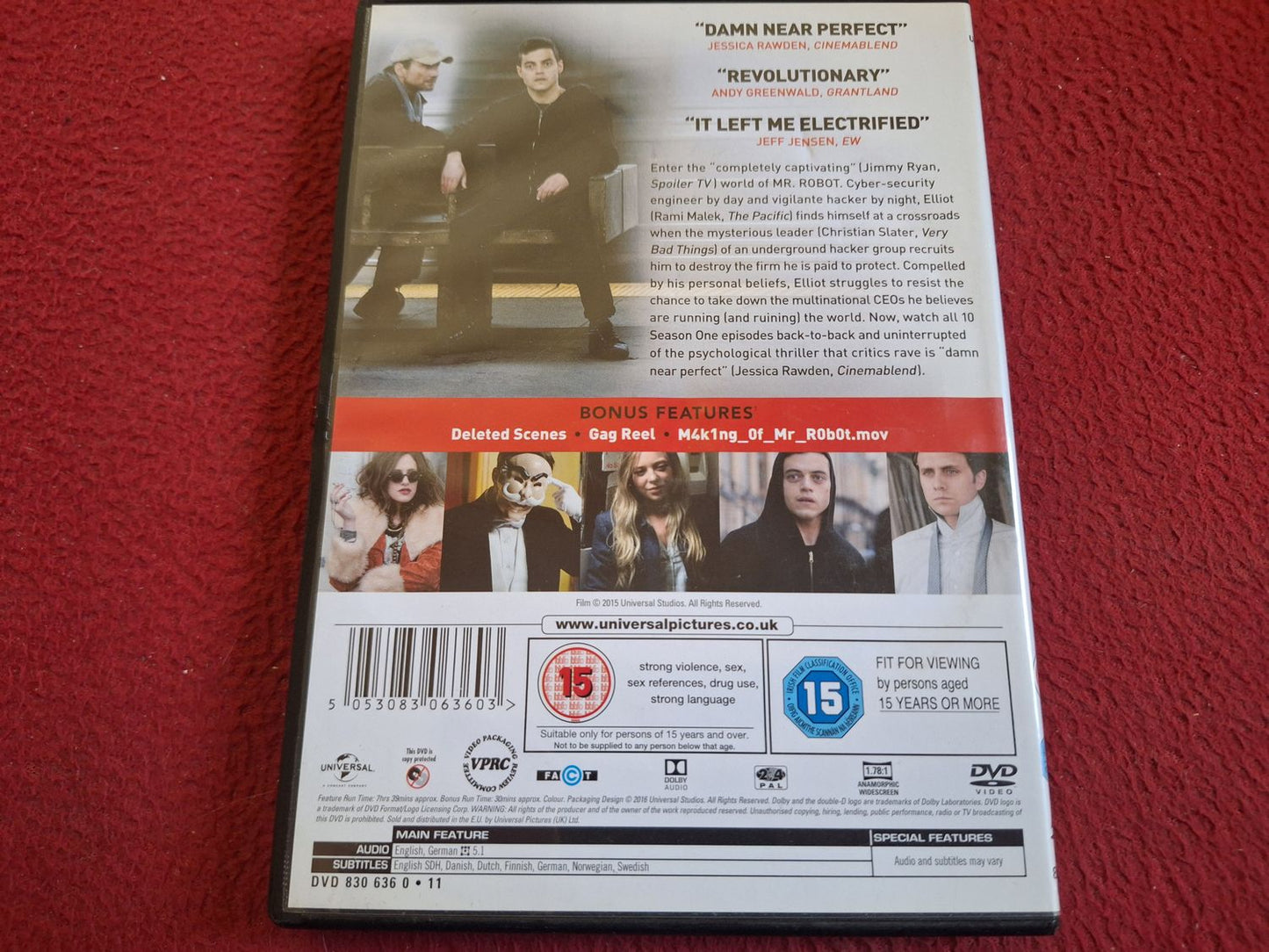 MR ROBOT SEASON 1 BOX DVD