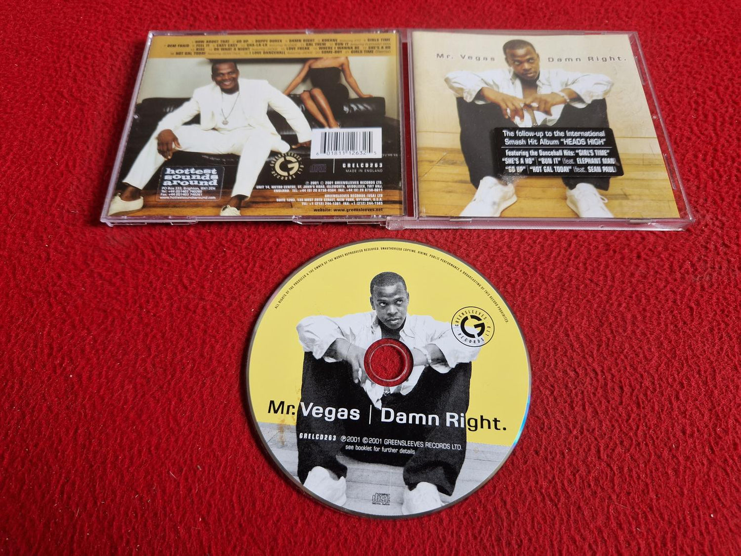 MR VEGAS DAMN RIGHT CD