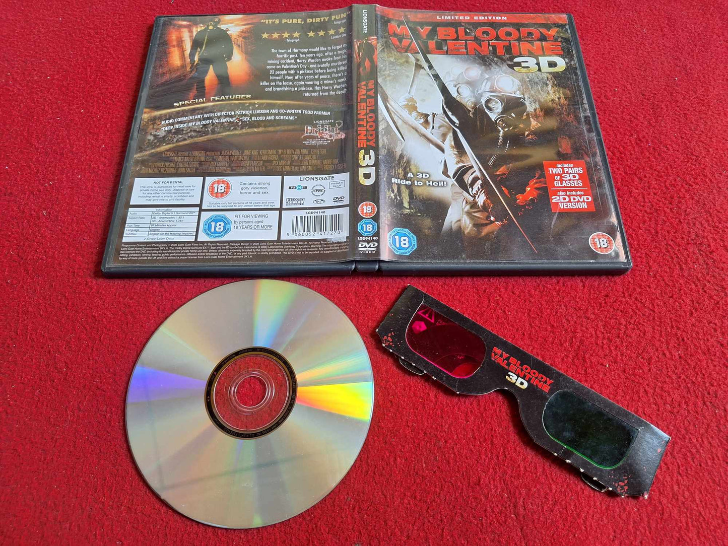 MY BLOODY VALENTINE 3D DVD
