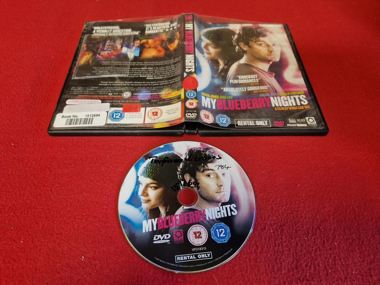 MY BLUEBERRY NIGHTS till DVD