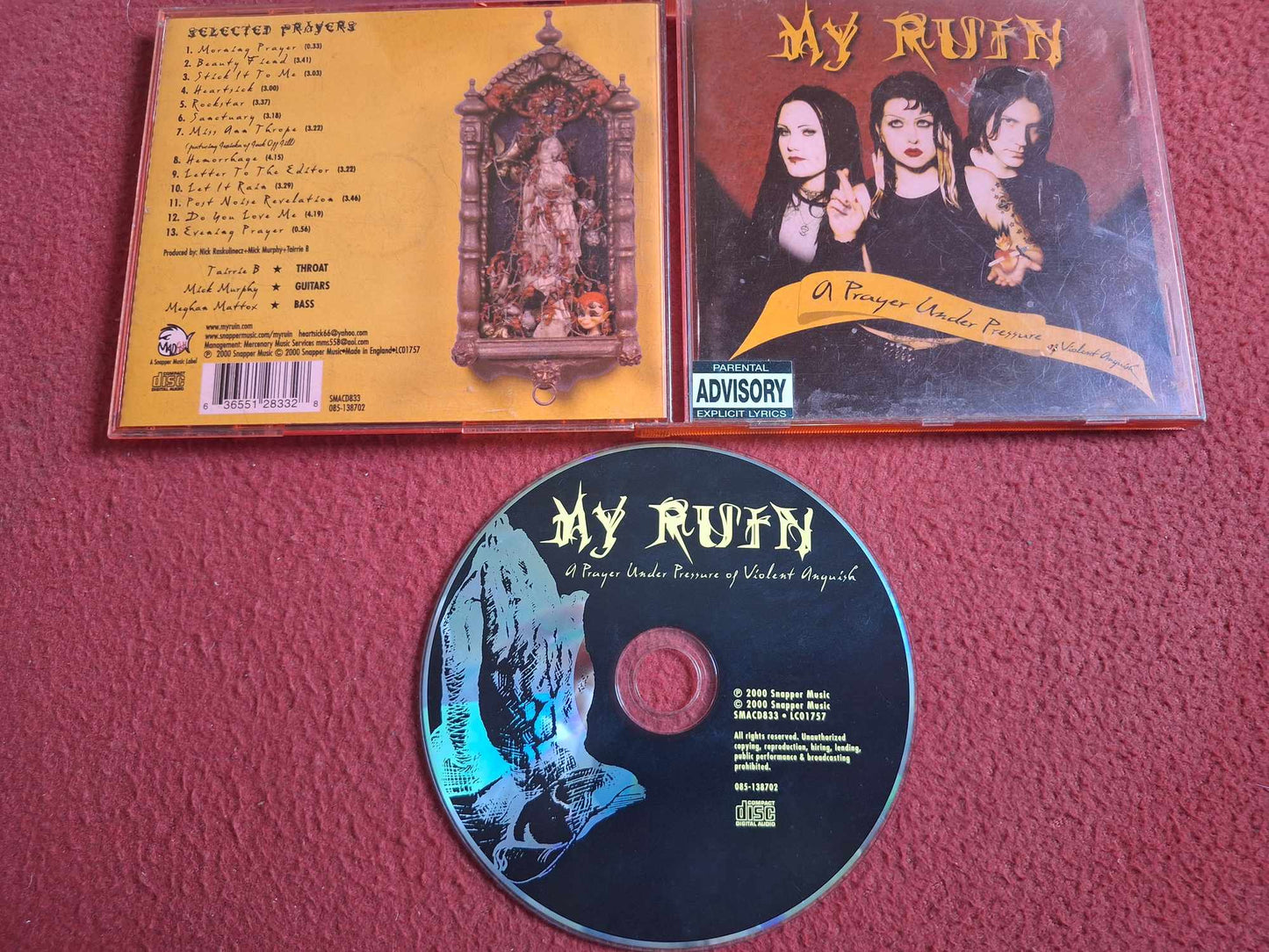 MY RUIN A PRAYER UNDER PRESSURE OF VIOLENT ANGUISH CD