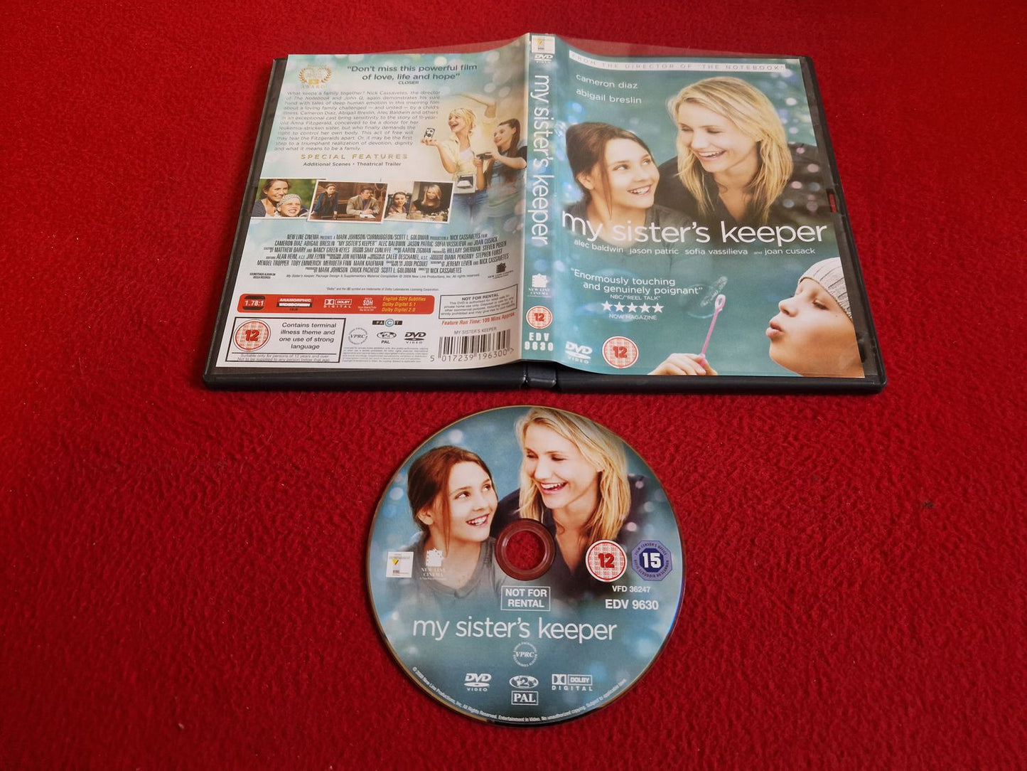 MY SISTER'S KEEPER DVD