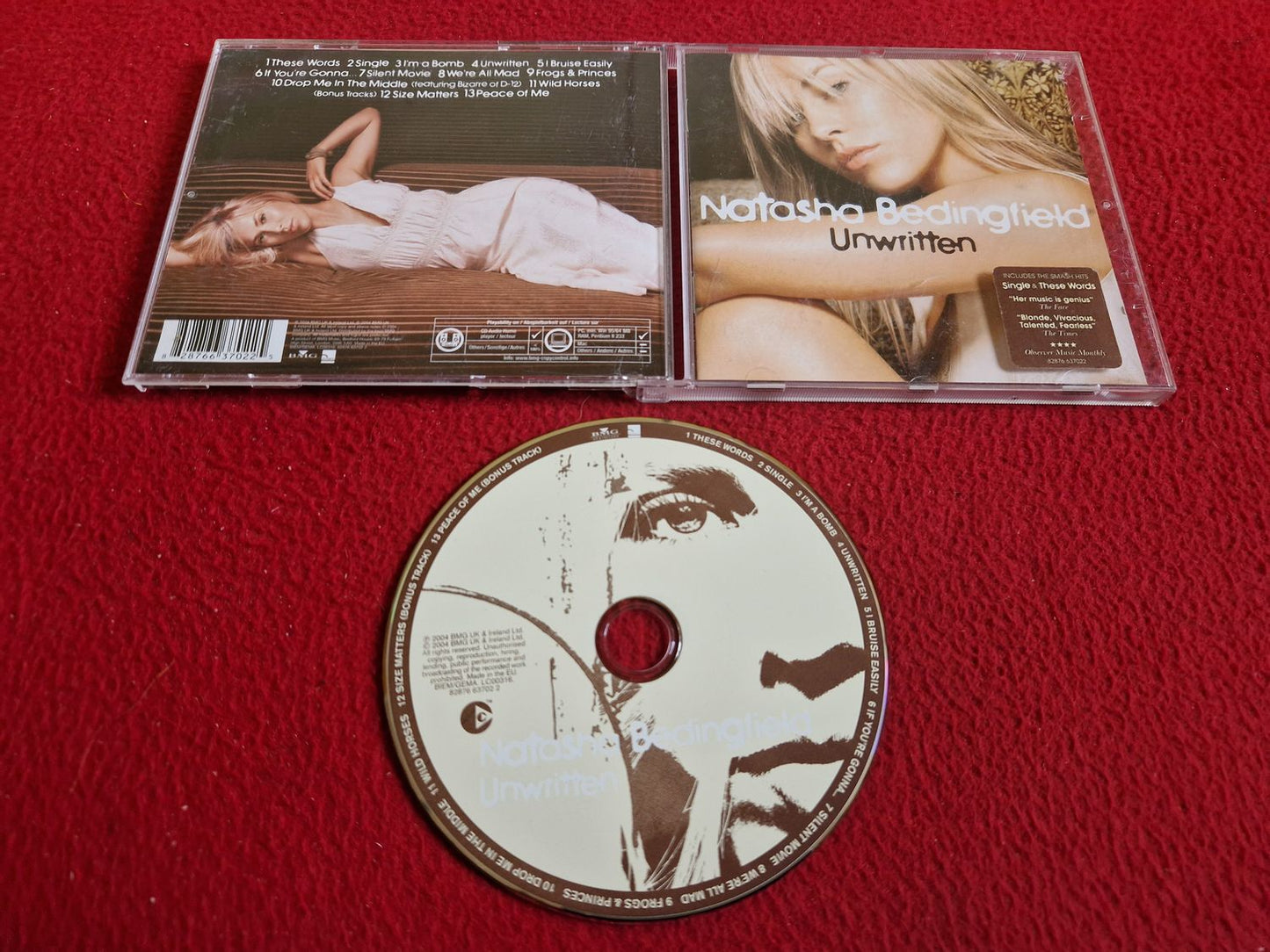 NATASHA BEDINGFIELD UNWRITTEN CD