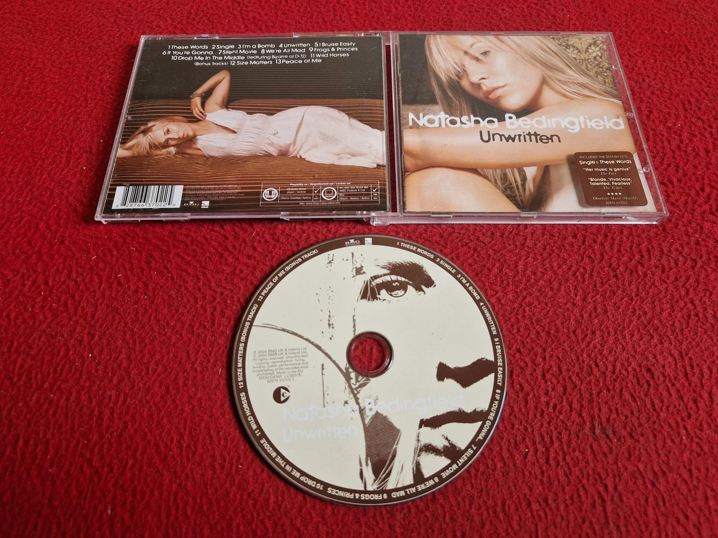 NATASHA BEDINGFIELD UNWRITTEN CD