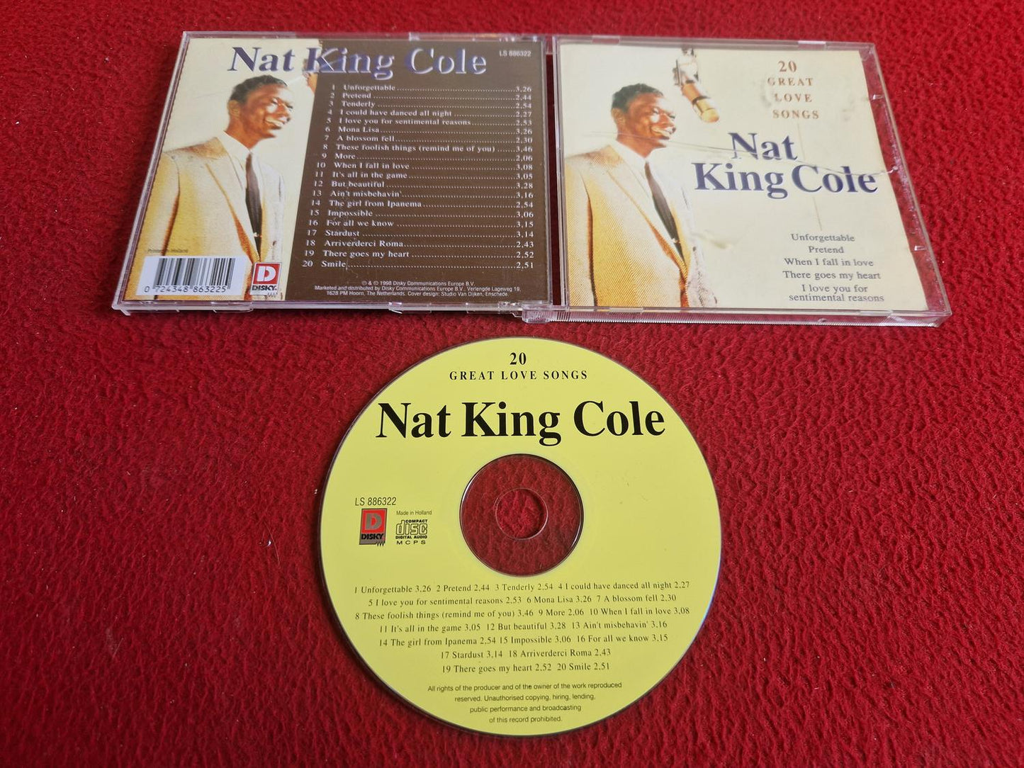NAT KING COLE 20 GREAT LOVE SONGS CD