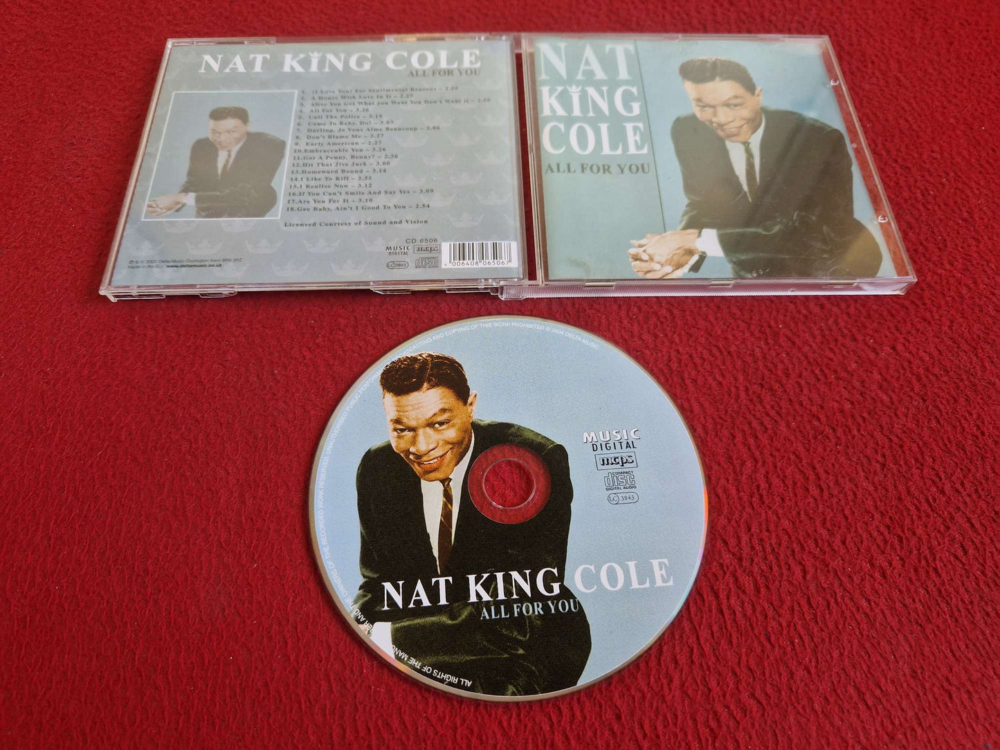 NAT KING COLE ALL FOR YOU CD