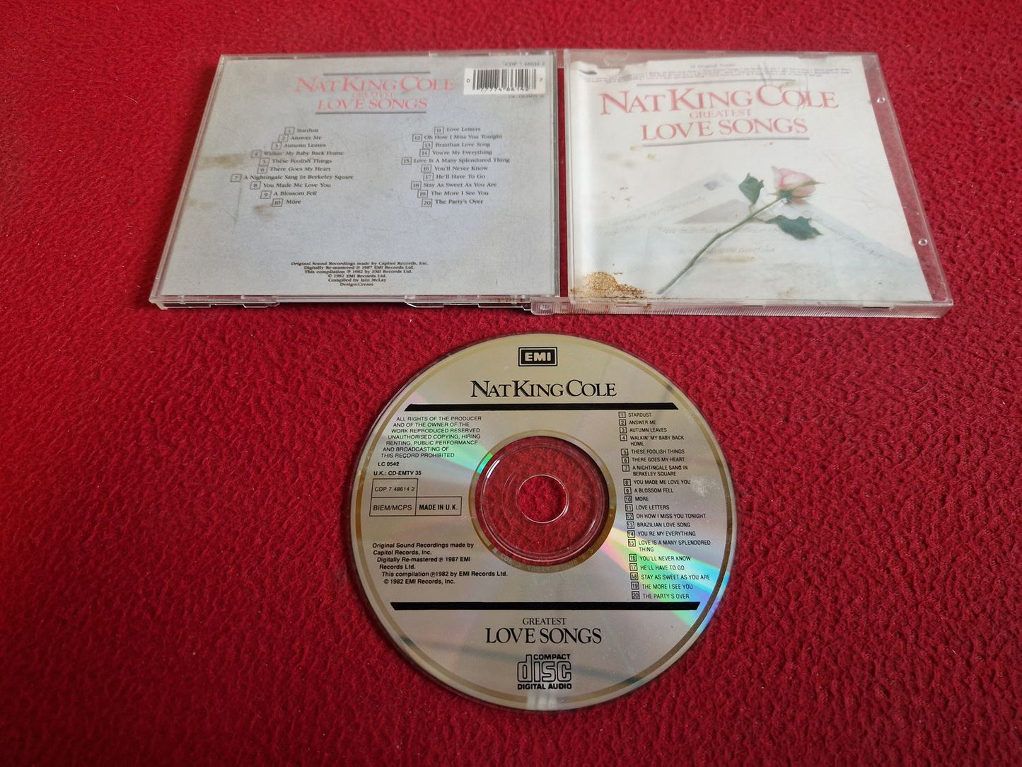 NAT KING COLE GREATEST LOVE SONGS CD