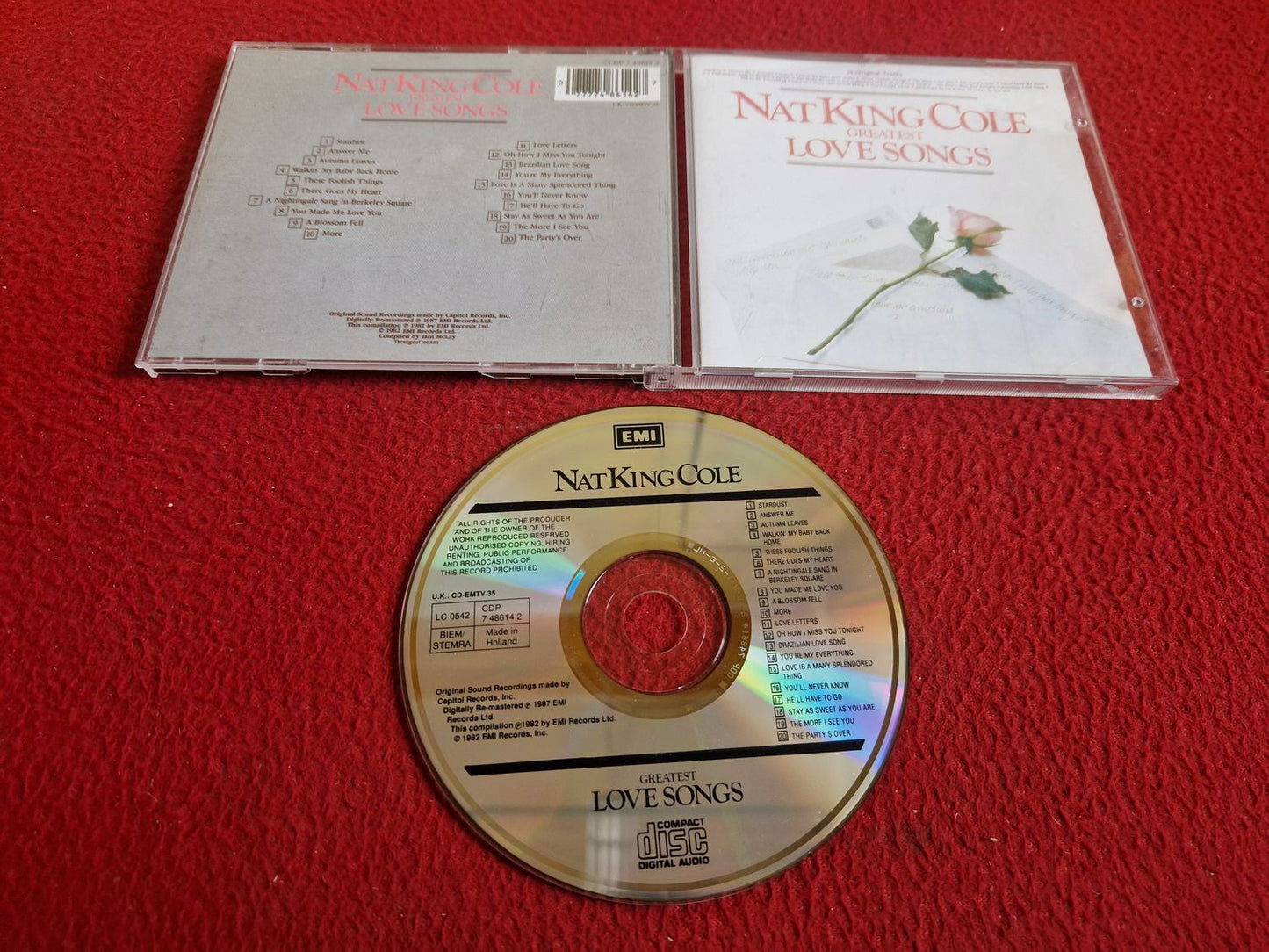 NAT KING COLE GREATEST LOVE SONGS CD