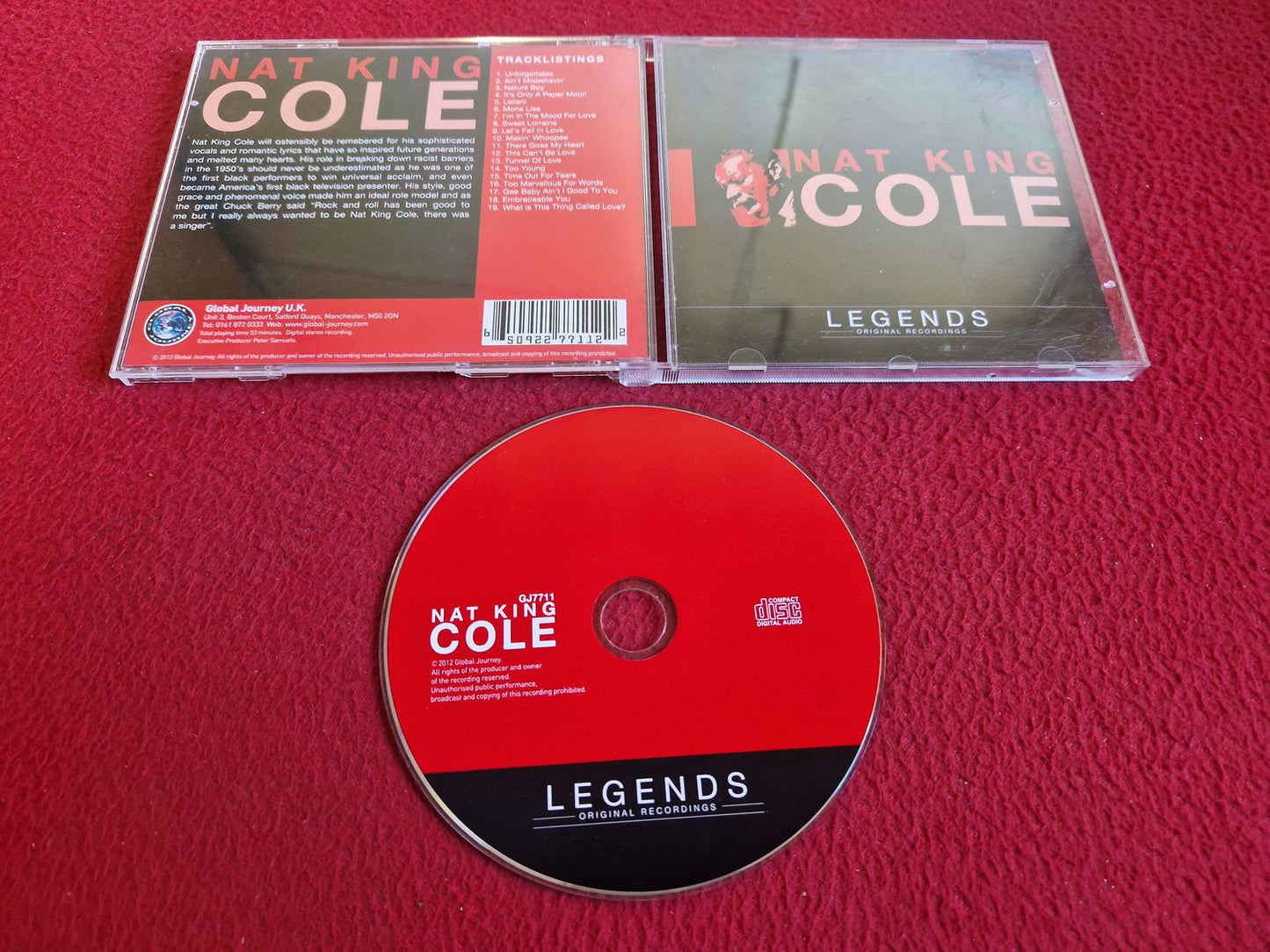 NAT KING COLE [ LEGENDS ORIGINAL RECORDINGS ] CD
