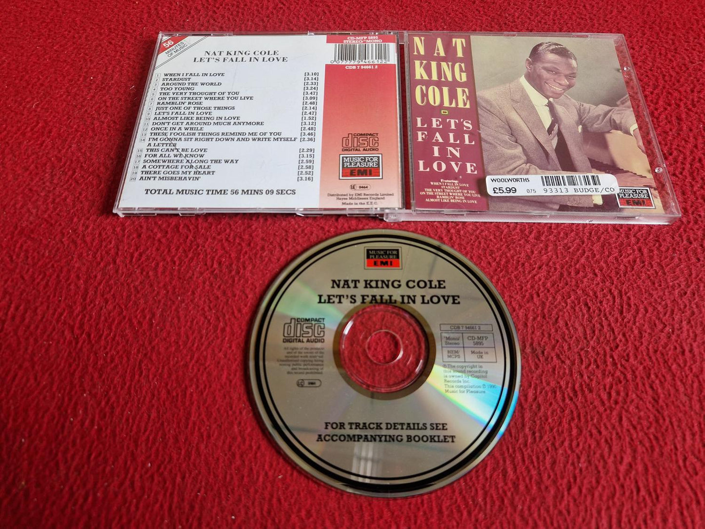 NAT KING COLE LET'S FALL IN LOVE CD