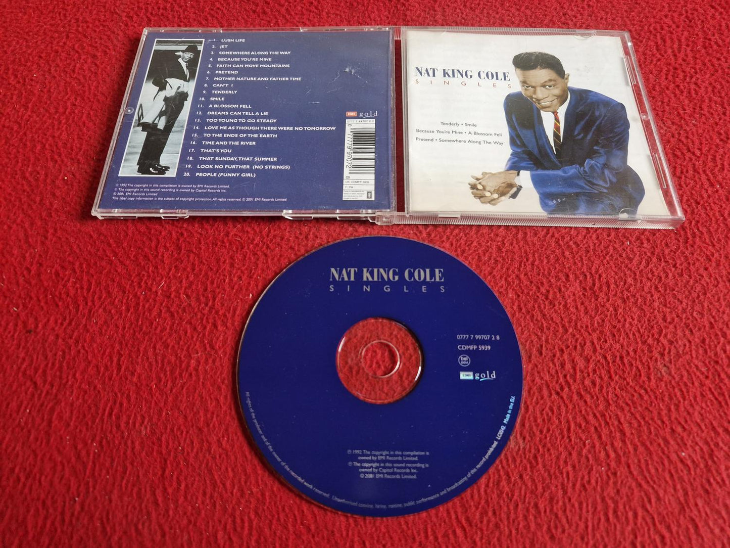 NAT KING COLE SINGLES CD