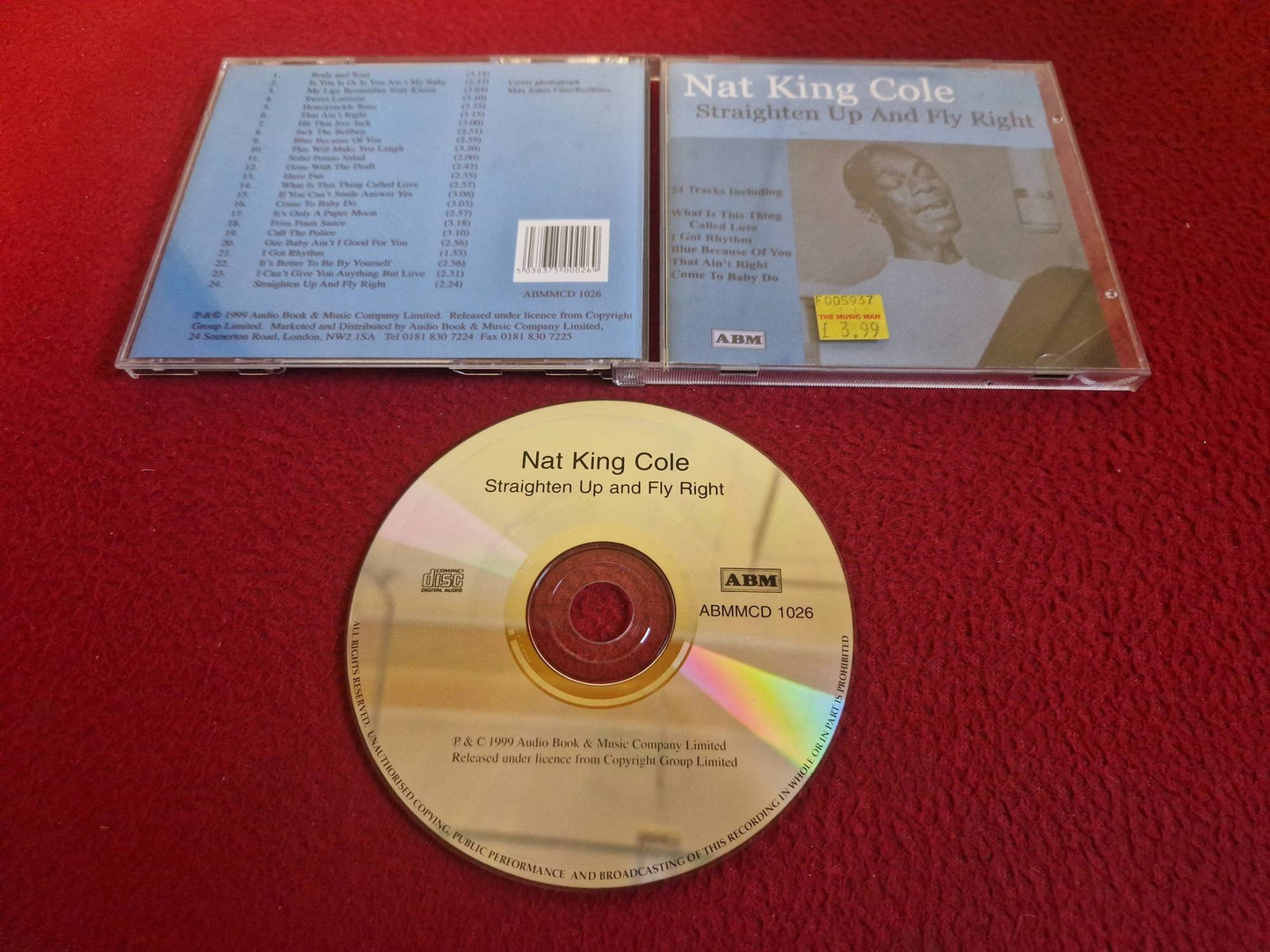 NAT KING COLE STRAIGHTEN UP AND FLY RIGHT CD