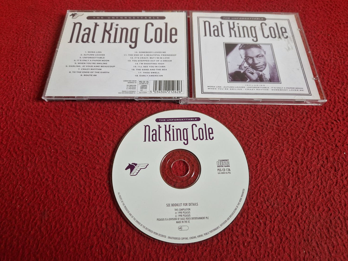 NAT KING COLE THE UNFORGETTABLE CD